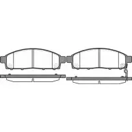 Тормозные колодки дисковые, комплект ROADHOUSE 21242.00 Z914U PSX212420 0 Mitsubishi L200 4 (KB4T) Пикап 2.5 DI D 4WD (KB4T) 136 л.с. 2005 – 2015