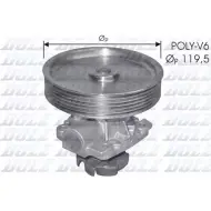 Водяной насос, помпа DOLZ YXB EO Fiat Tempra (159) 2 Универсал 1.9 TD (159.AI. 159.BI. 159.CU. 159.AU) 90 л.с. 1991 – 1995 8430632199308 S230ST