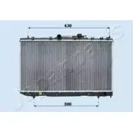 Радиатор охлаждения двигателя JAPANPARTS 89Y 1BZ CKEGM 1494989 RDA153007