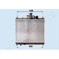 Радиатор охлаждения двигателя JAPANPARTS RDA283093 Hyundai Getz (TB) 1 Хэтчбек 1.5 CRDi 82 л.с. 2003 – 2005 X 5BX23 HTS3S7W