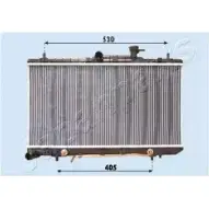 Радиатор охлаждения двигателя JAPANPARTS E BDXA RDA283098 Hyundai Accent (LC) 2 Хэтчбек 1.5 102 л.с. 2000 – 2005 AAVZPX