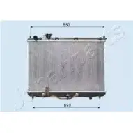 Радиатор охлаждения двигателя JAPANPARTS RDA333029 7VL73R VV LFN Kia Carens (FJ) 2 Минивэн 2.0 CVVT 139 л.с. 2004 – 2025