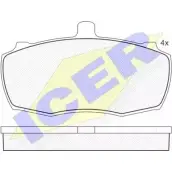 Тормозные колодки, дисковые, комплект ICER 209 04 D1603-8817 1507180 140503
