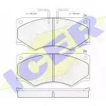 Тормозные колодки, дисковые, комплект ICER 21006 140563 1507200 2046 5