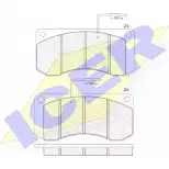 Тормозные колодки, дисковые, комплект ICER 290 13 29014 1507466 150659