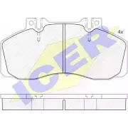 Тормозные колодки, дисковые, комплект ICER D1062-7968 298 35 Mercedes Vario (512D) 1 Кабина с шасси 4.2 613 D. 614 D (6621. 6622. 6623) 136 л.с. 1996 – 2011 150722-204