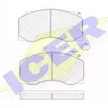 Тормозные колодки, дисковые, комплект ICER 2 9077 151221 1507540 29092