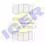 Тормозные колодки, дисковые, комплект ICER 29097 1507543 29 082 151244