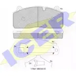 Тормозные колодки, дисковые, комплект ICER 2927 4 29294 152150-208 1507651