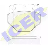 Тормозные колодки, дисковые, комплект ICER SAP52O 1507663 2 9747 160689