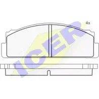 Тормозные колодки, дисковые, комплект ICER D54-790 2 0073 180041 1507714