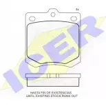 Тормозные колодки, дисковые, комплект ICER 180110 D143-783 1507779 2 0251