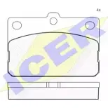 Тормозные колодки, дисковые, комплект ICER 2 0302 D169-7096 180185 1507828