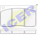 Тормозные колодки, дисковые, комплект ICER 1507875 D135-7067 180234 2038 0