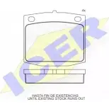 Тормозные колодки, дисковые, комплект ICER 1507906 180271 2064 3 D146-7046