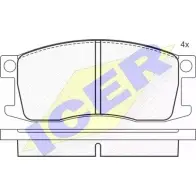 Тормозные колодки, дисковые, комплект ICER 1507942 180319 D176-7103 207 35