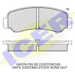 Тормозные колодки, дисковые, комплект ICER D305-7207 1508140 2104 6 180624