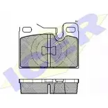 Тормозные колодки, дисковые, комплект ICER 5L5RQ 205 05 180645 1508158