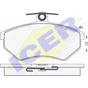 Тормозные колодки, дисковые, комплект ICER 20168 181012 201 67 1508435