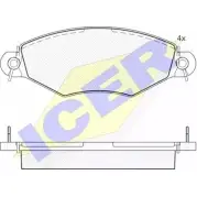 Тормозные колодки, дисковые, комплект ICER E7LG3JT 181255 2 3205 Peugeot 306 1 (7A, 7C, N3, N5) Хэтчбек 1.6 89 л.с. 1993 – 2000