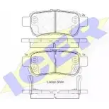 Тормозные колодки, дисковые, комплект ICER 2 4341 181941 25252 Honda Odyssey 3 (RL3, 4) Минивэн 3.5 Exi Vtec 256 л.с. 2004 – 2005