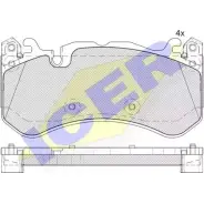 Тормозные колодки, дисковые, комплект ICER 24 455 1509393 D1291-8408 182079-204