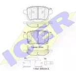 Тормозные колодки, дисковые, комплект ICER 25819 2581 8 182170 1509482