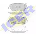 Тормозные колодки, дисковые, комплект ICER 22497 182237 22 496 1509550