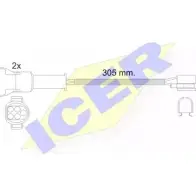 Датчик износа тормозных колодок ICER 1510048 610449 E C 2106 4 23126