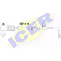 Датчик износа тормозных колодок ICER 610458 E C 2 1642 Bmw 5 (E39) 4 Седан 2.0 520 i 150 л.с. 1996 – 2003 21677