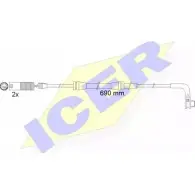 Датчик износа тормозных колодок ICER 610479 E C 23 308 Bmw 5 (E60) 5 Седан 3.0 525 i 218 л.с. 2009 – 2010 23309