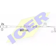 Датчик износа тормозных колодок ICER 1510104 2 4172 JMG9HYH 610552 E C