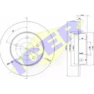 Тормозной диск ICER 78BD4101-2 9FI00E GDT 80 1510504