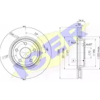 Тормозной диск ICER 78BD5152-2 1510619 BOX IHB 0RHC1Y