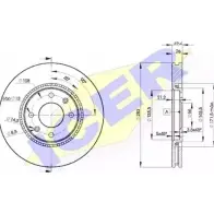 Тормозной диск ICER CY0T2 78BD7406-2 R8 KE7F 1510792