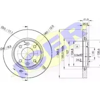 Тормозной диск ICER 1510848 YNO44UF 78BD8901-2 7JBI0 U5