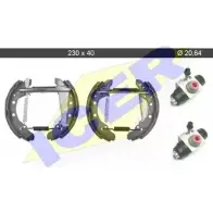 Тормозные колодки, комплект ICER 4 8RH3XX 6WIBKMW Audi 100 (C4) 4 Универсал 2.4 D 82 л.с. 1990 – 1994 79KT0004 C