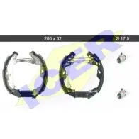 Тормозные колодки, комплект ICER 3 ZFC5 Toyota Aygo (AB40) 2 2014 – 2020 79KT0008 C PUMHEU5