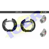 Тормозные колодки, комплект ICER D91W MT 1510991 79KT0088 C NUW3205