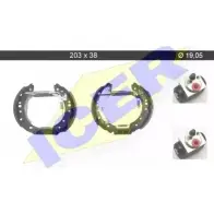 Тормозные колодки, комплект ICER TUQXOH9 Smart Forfour 79KT0092 C 0V 5M7