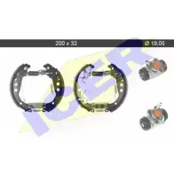 Тормозные колодки, комплект ICER 79KT0094 C 4TI LA4G Toyota Yaris Verso (XP20) 1 Минивэн 1.4 D 4D (NLP20. NLP22) 75 л.с. 2001 – 2005 AUCB4