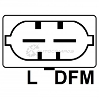 Щетки генератора с регулятором UTM 69 4VE 1440714133 RB0160B - Изображение 3