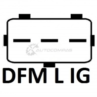 Щетки генератора с регулятором UTM 0HSM7 VQ 1440714086 RB0545A - Изображение 3