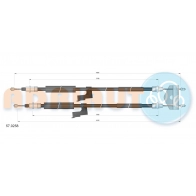 Трос ручника ADRIAUTO NIBX2 BI 1436984179 57.0258