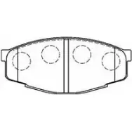 Тормозные колодки дисковые, комплект AISIN A1N016 5411450707961 7 FDPEHI 1578271