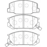 Тормозные колодки дисковые, комплект AISIN A1N092 P8H7 0 1578309