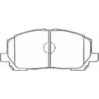 Тормозные колодки дисковые, комплект AISIN A1N103 5411450665193 1578316 KXR BJ