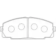 Тормозные колодки дисковые, комплект AISIN 5411450608336 ASN-254 Toyota Hiace (H100) 4 Автобус 7M6PR J