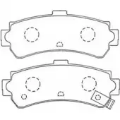 Тормозные колодки дисковые, комплект AISIN 1578851 ASN-256 X8D XQ 5411450608350