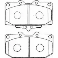 Тормозные колодки дисковые, комплект AISIN B1N002 1578976 XDHFY 6 5411450677660